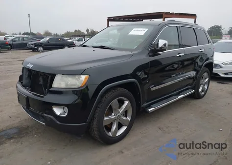 2013 Jeep Grand Cherokee Overland z USA, uszkodzony, nr VIN 1C4RJFCT9DC532283